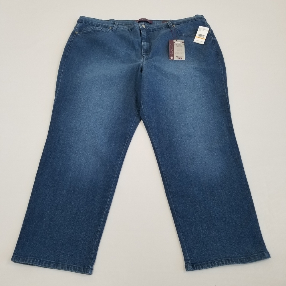 Gloria Vanderbilt Amanda Jeans Tapered Leg Classic Fit 24W Short NWT